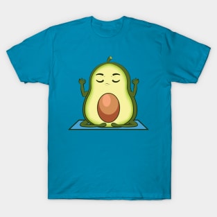 yoga avocado meditation T-Shirt